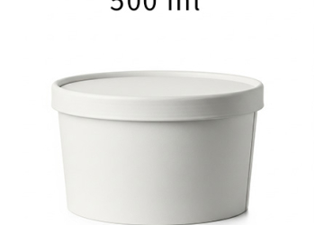 Paper Container | White Kraft | 500 ML