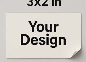 Customised Paper Rectangle Sticker | 3×2 Inch