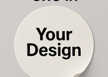 Customised Paper Round Sticker | 3×3 Inch