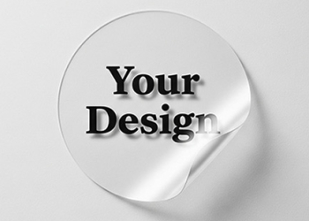Customised Transparent Round Sticker | 2.5×2.5 Inch