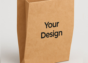 Customised V Bottom Paper Bag | 24x24x10 CM | 80 GSM